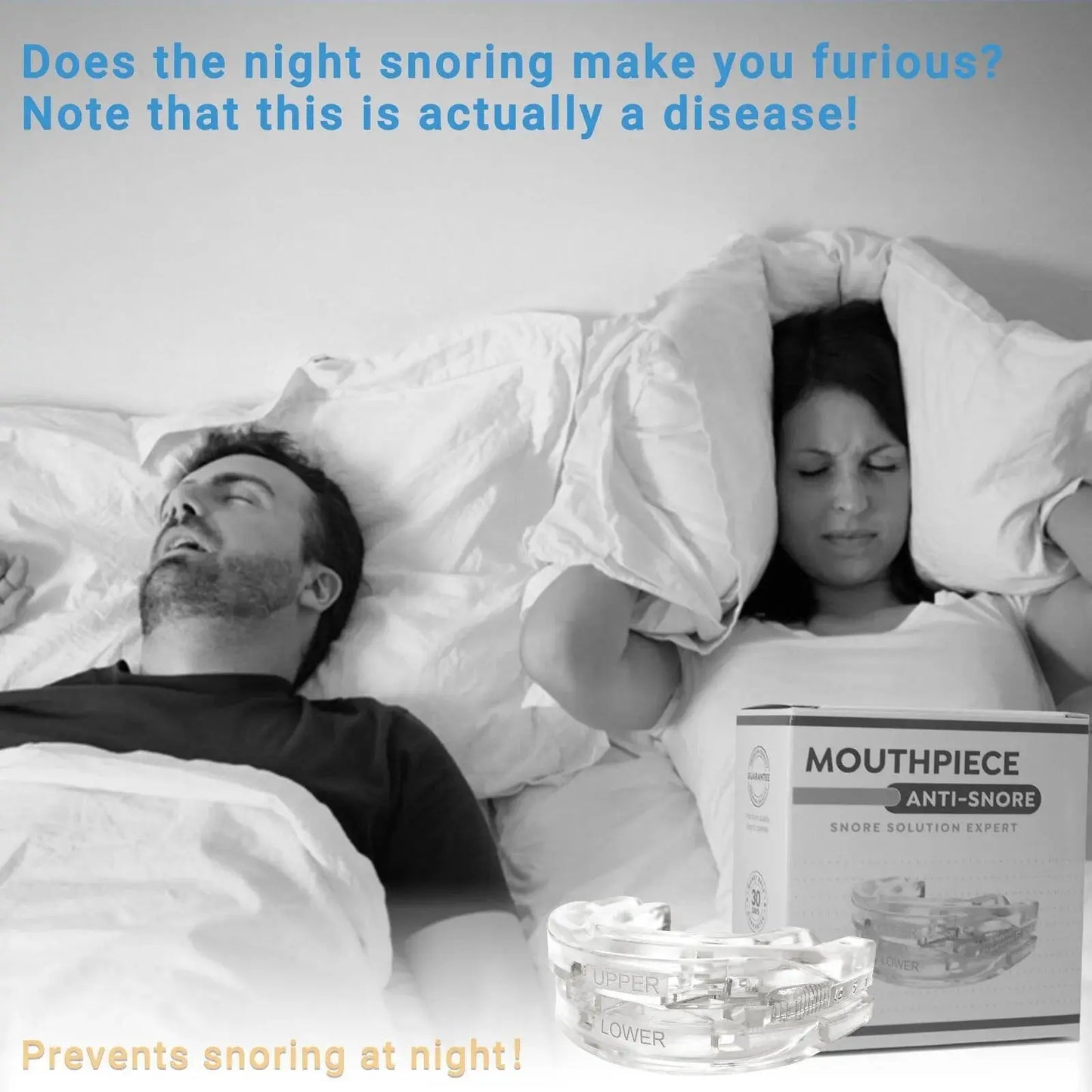 Adjustable Anti-Snoring Mouth Guard  Mouthpiece Sleeping Devices Bruxism Snoring Stopper Improve Sleep Mouthpiece